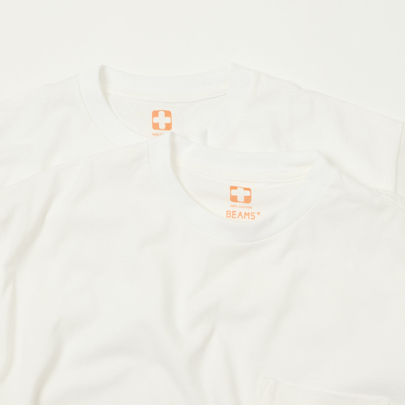 Beams Plus Pocket T-Shirt Two Pack - White