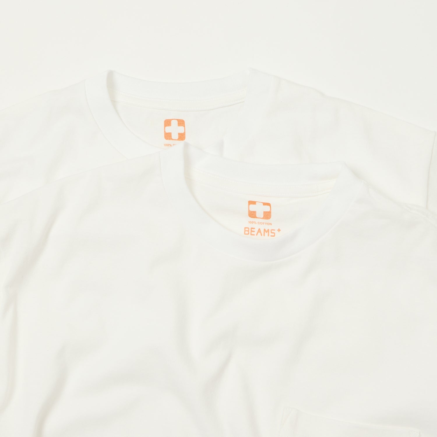 Beams Plus Pocket T-Shirt Two Pack - White