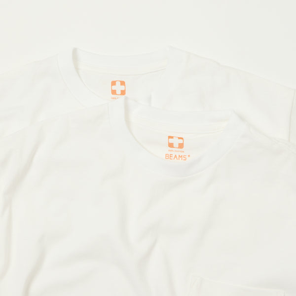 Beams Plus Pocket T-Shirt Two Pack - White