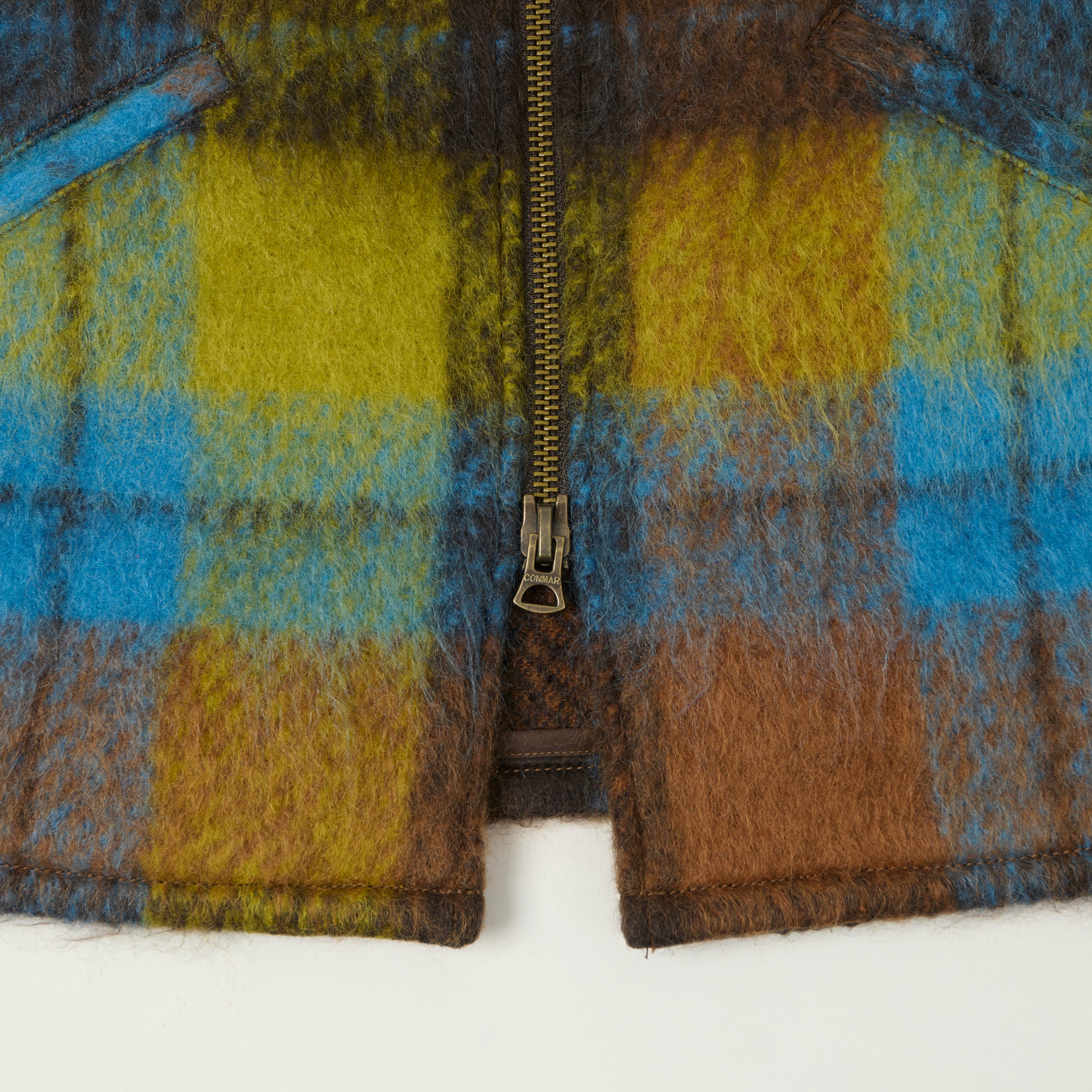 Beams Plus Brushed Mohair Plaid Sports Jacket - Brown/Multi – SON