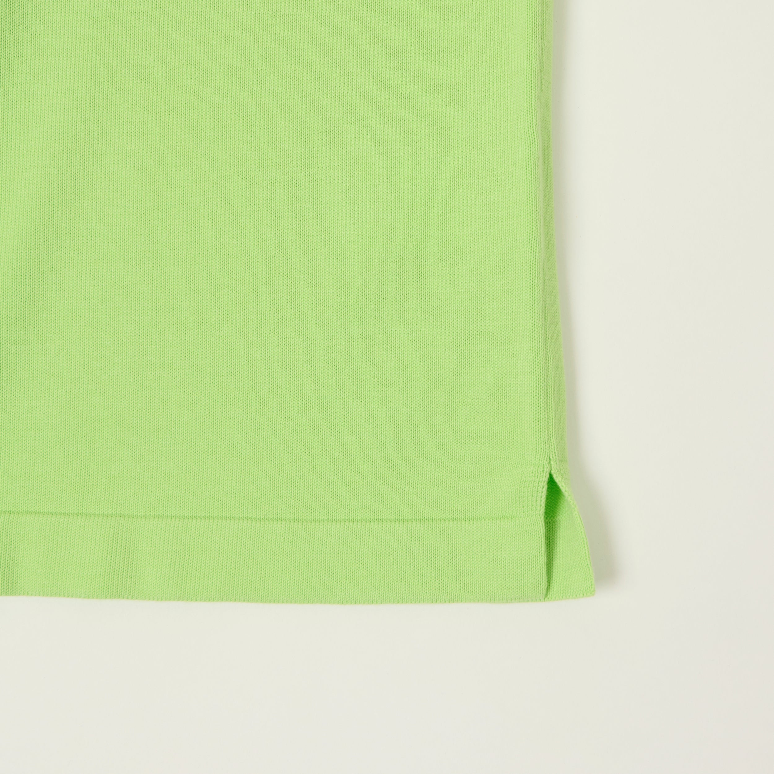 Beams Plus Lightweight Knit Polo Shirt - Light Green