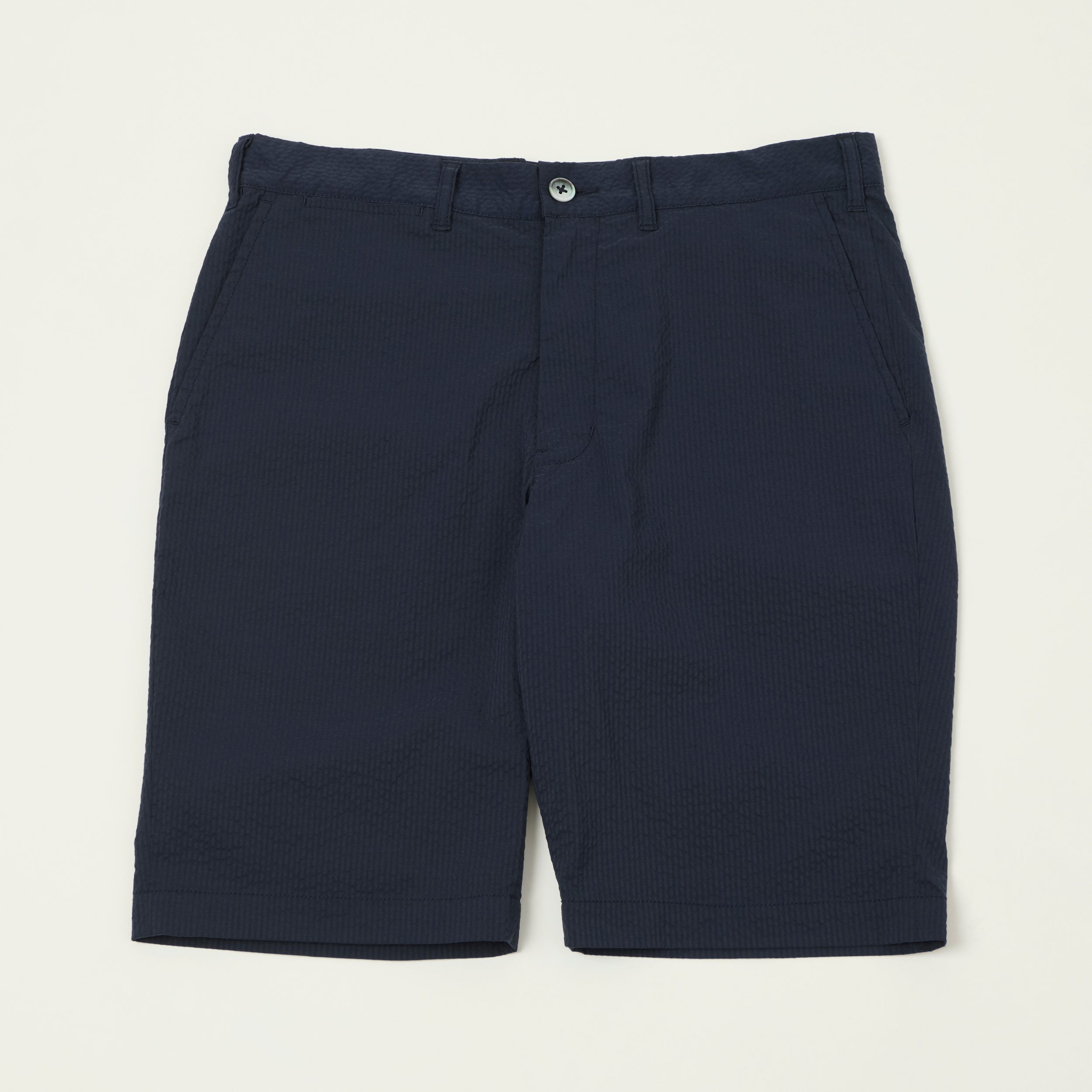 Beams Plus Lighweight Seersucker Shorts - Navy – SON OF A STAG