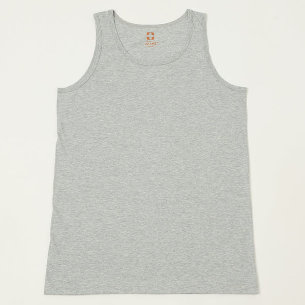 Beams Plus Tank Top Two Pack - White/Grey