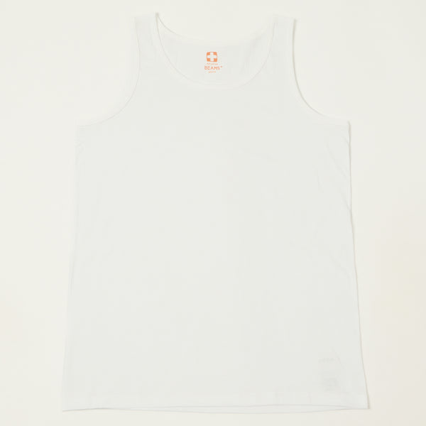 Beams Plus Tank Top Two Pack - White/Grey