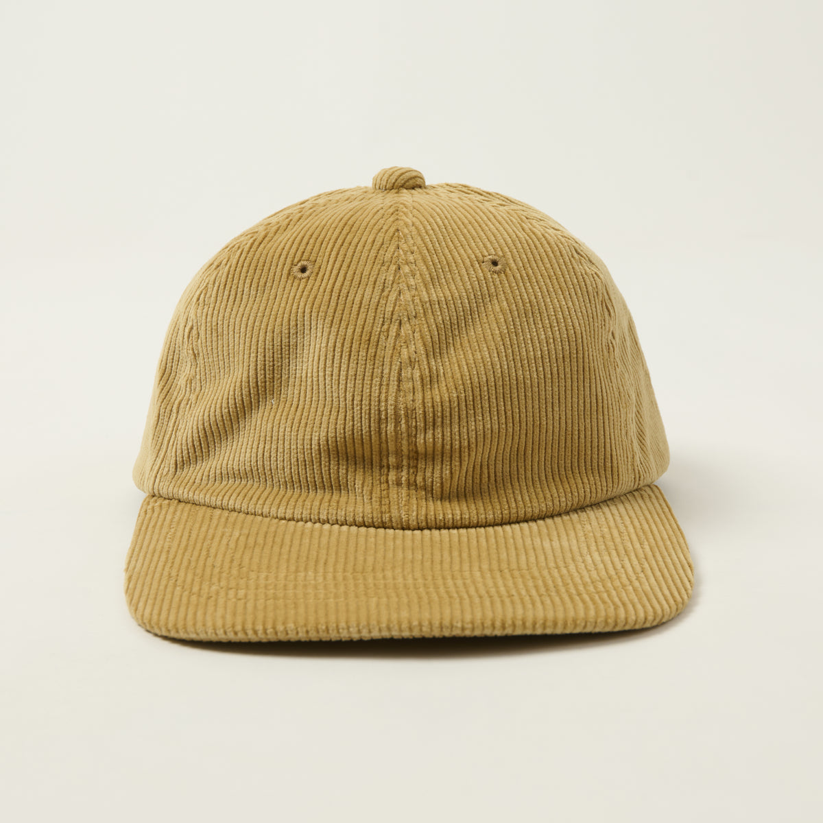 Beams Plus Corduroy Six Panel Baseball Cap - Beige