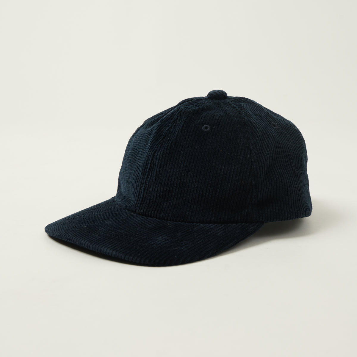 Beams Plus Corduroy Six Panel Baseball Cap - Navy