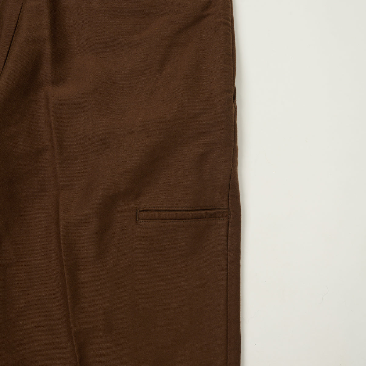 Beams Plus Cotton-Silk Sateen Work Trousers - Brown