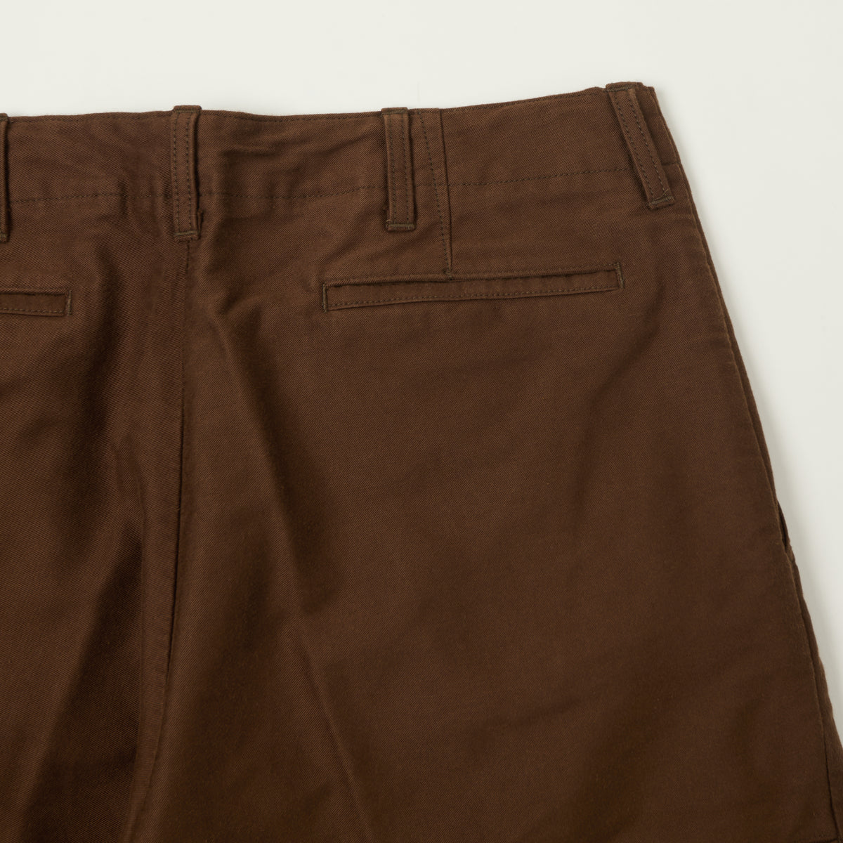 Beams Plus Cotton-Silk Sateen Work Trousers - Brown