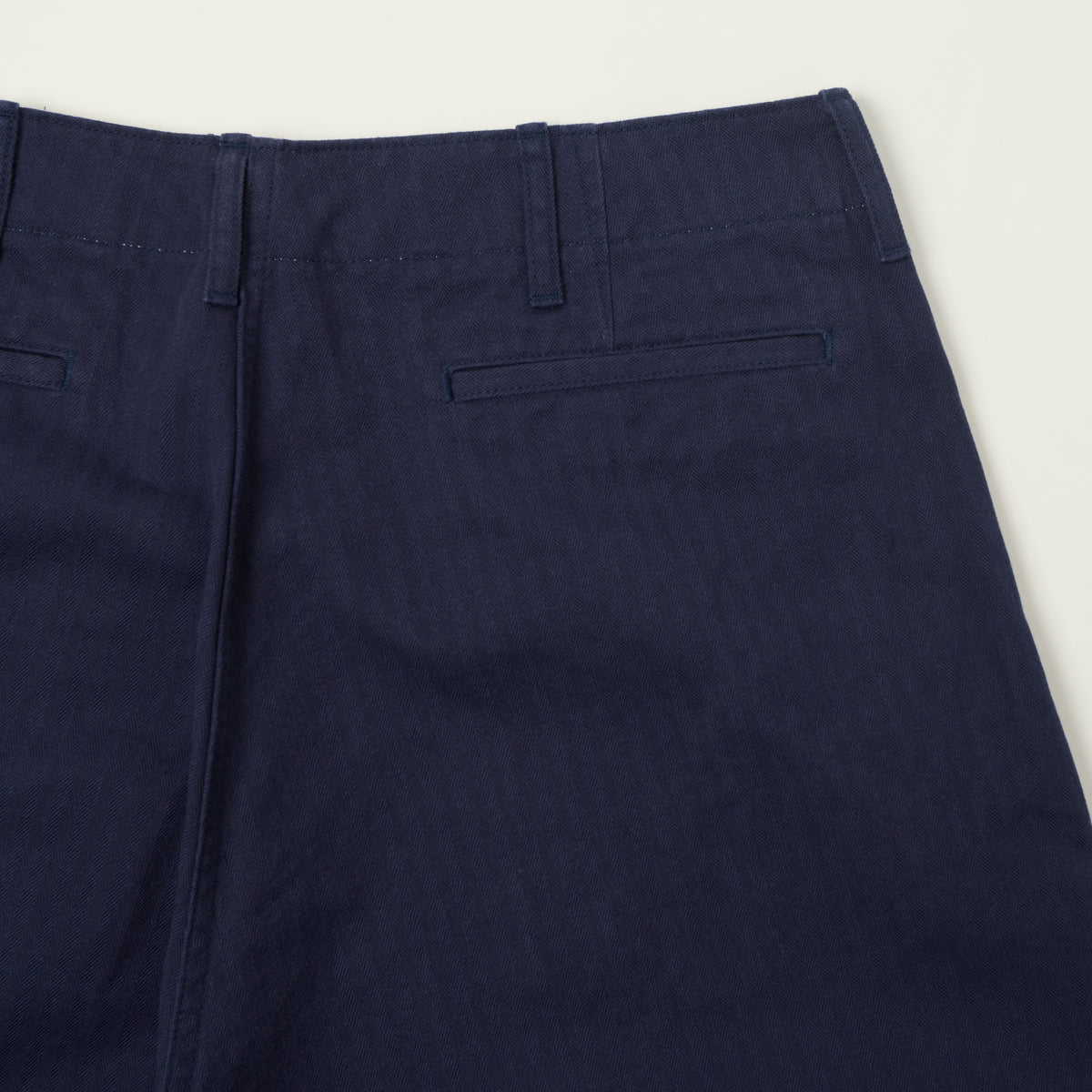 Beams Plus Herringbone Twill Chinos - Navy