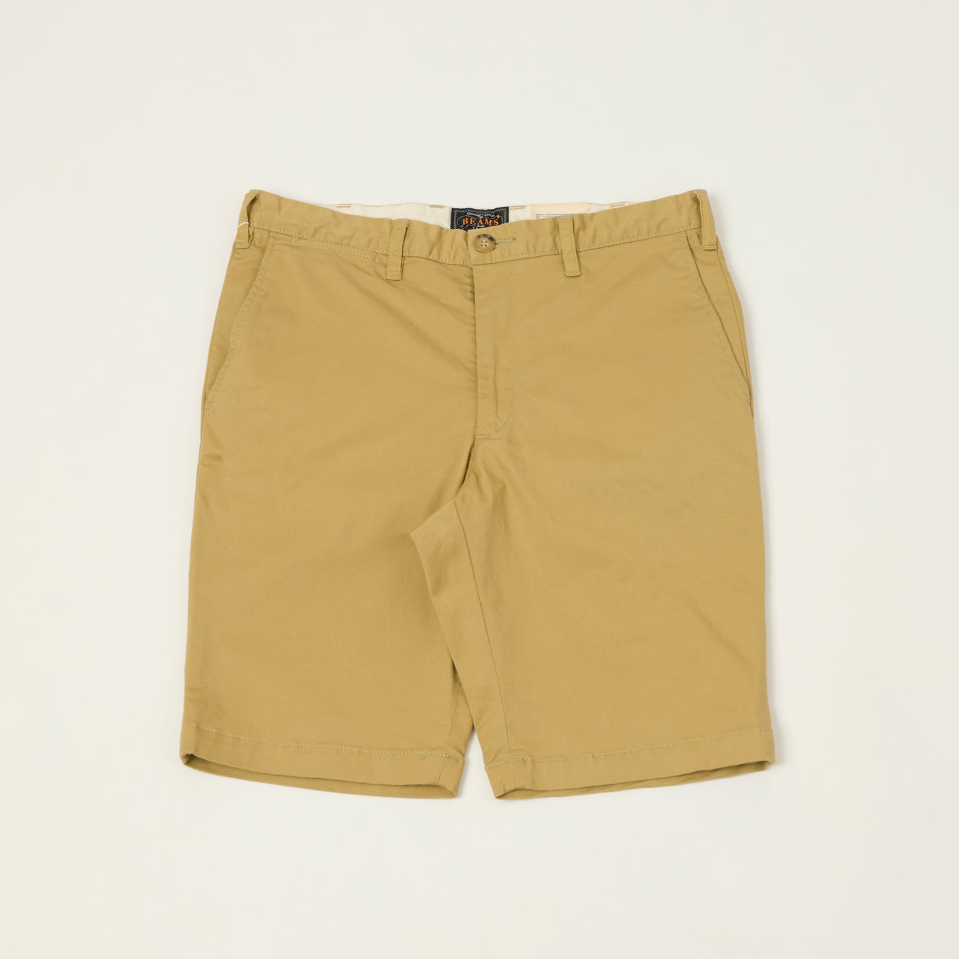 Beams Plus Chino Twill 'Ivy' Shorts - Beige