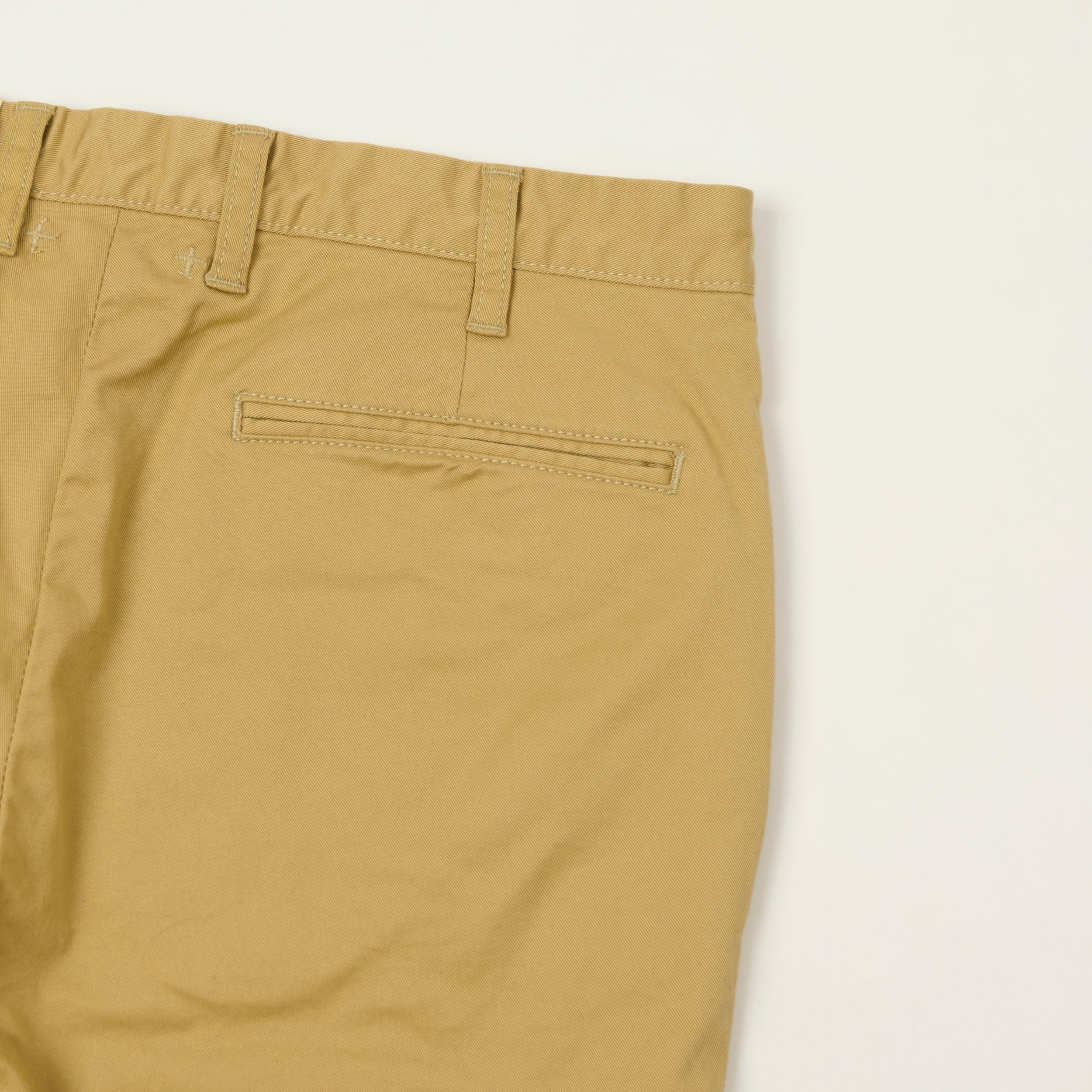 Beams Plus Chino Twill 'Ivy' Shorts - Beige