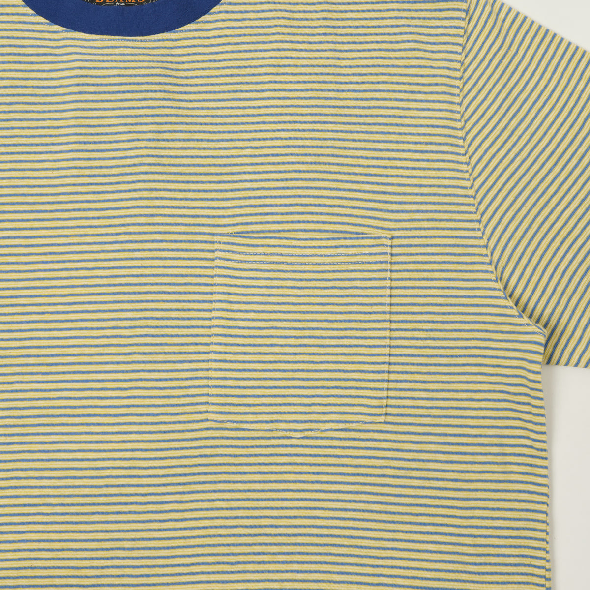 Beams Plus Stripe Pocket T-Shirt - Yellow