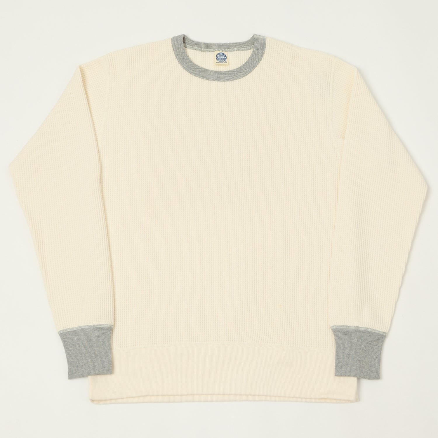 TOYS McCOY 'Big Waffle' Thermal Sweatshirt - Natural/Grey