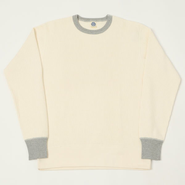 TOYS McCOY Big Waffle Crew Neck Sweatshirt - Natural