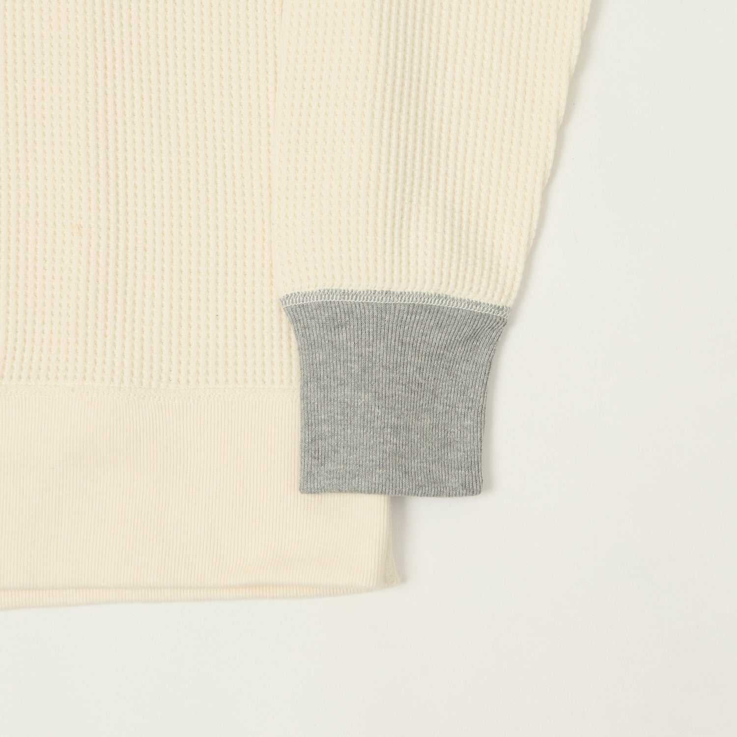 TOYS McCOY 'Big Waffle' Thermal Sweatshirt - Natural/Grey