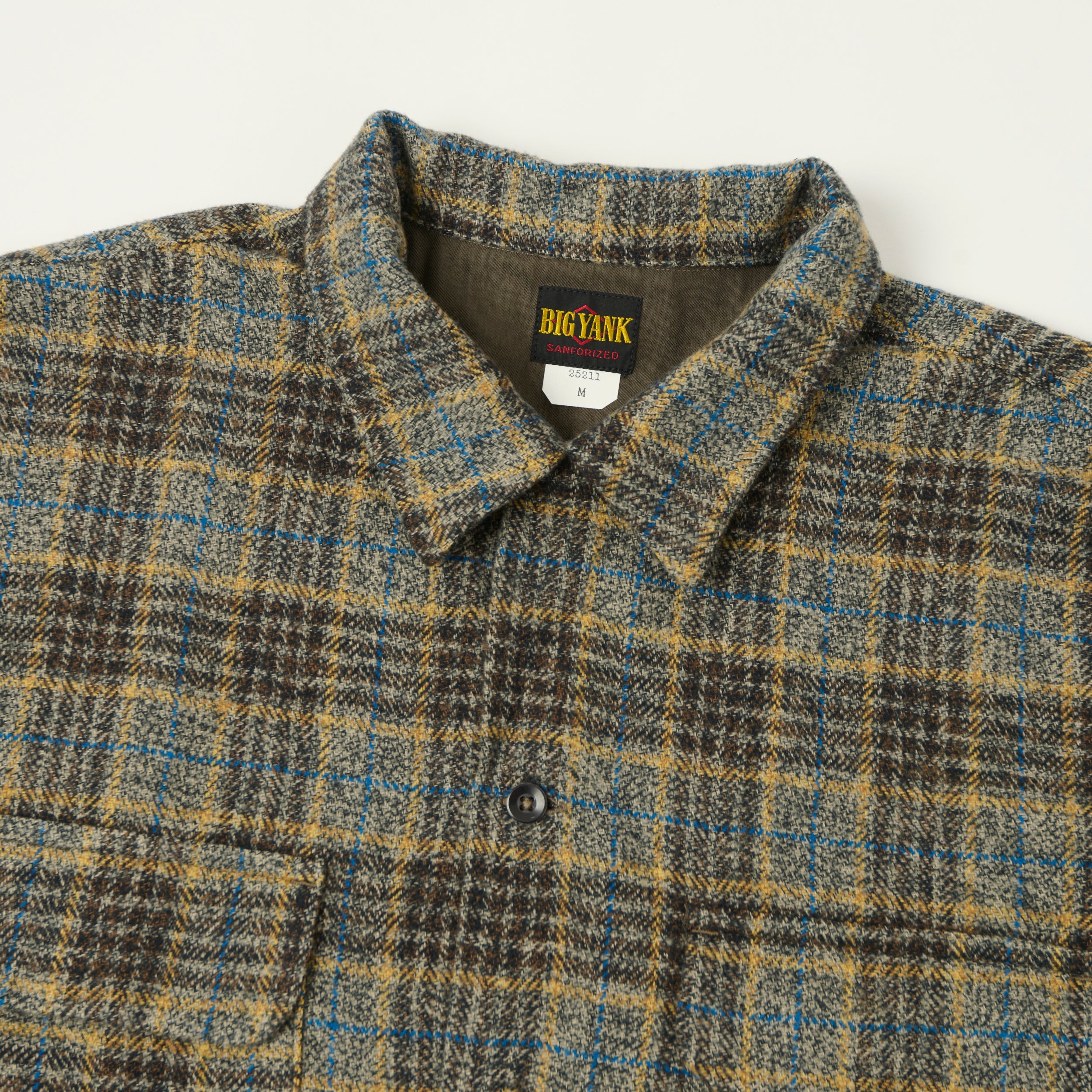 Big Yank 'Roger' Cotton Tweed Plaid Shirt - Grey – SON OF A STAG