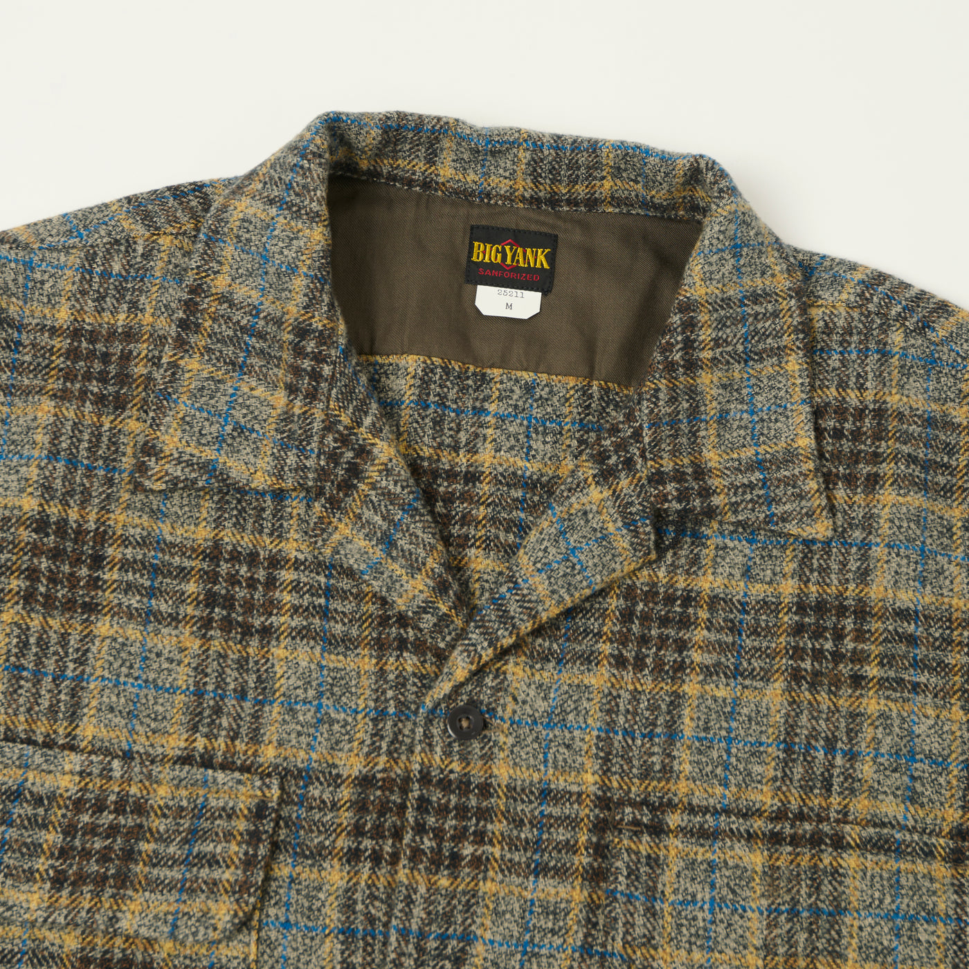Big Yank 'Roger' Cotton Tweed Plaid Shirt - Grey