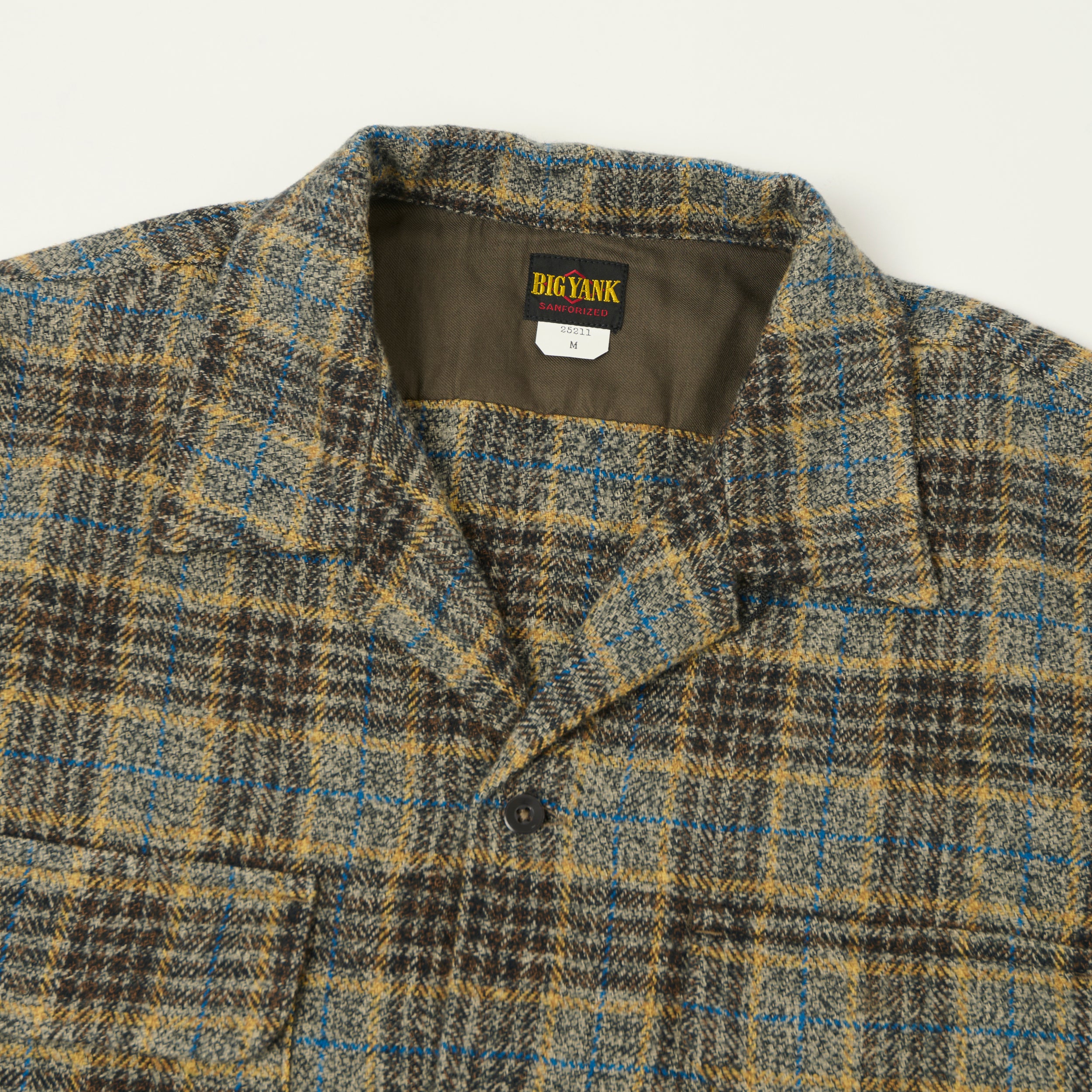 Big Yank 'Roger' Cotton Tweed Plaid Shirt - Grey