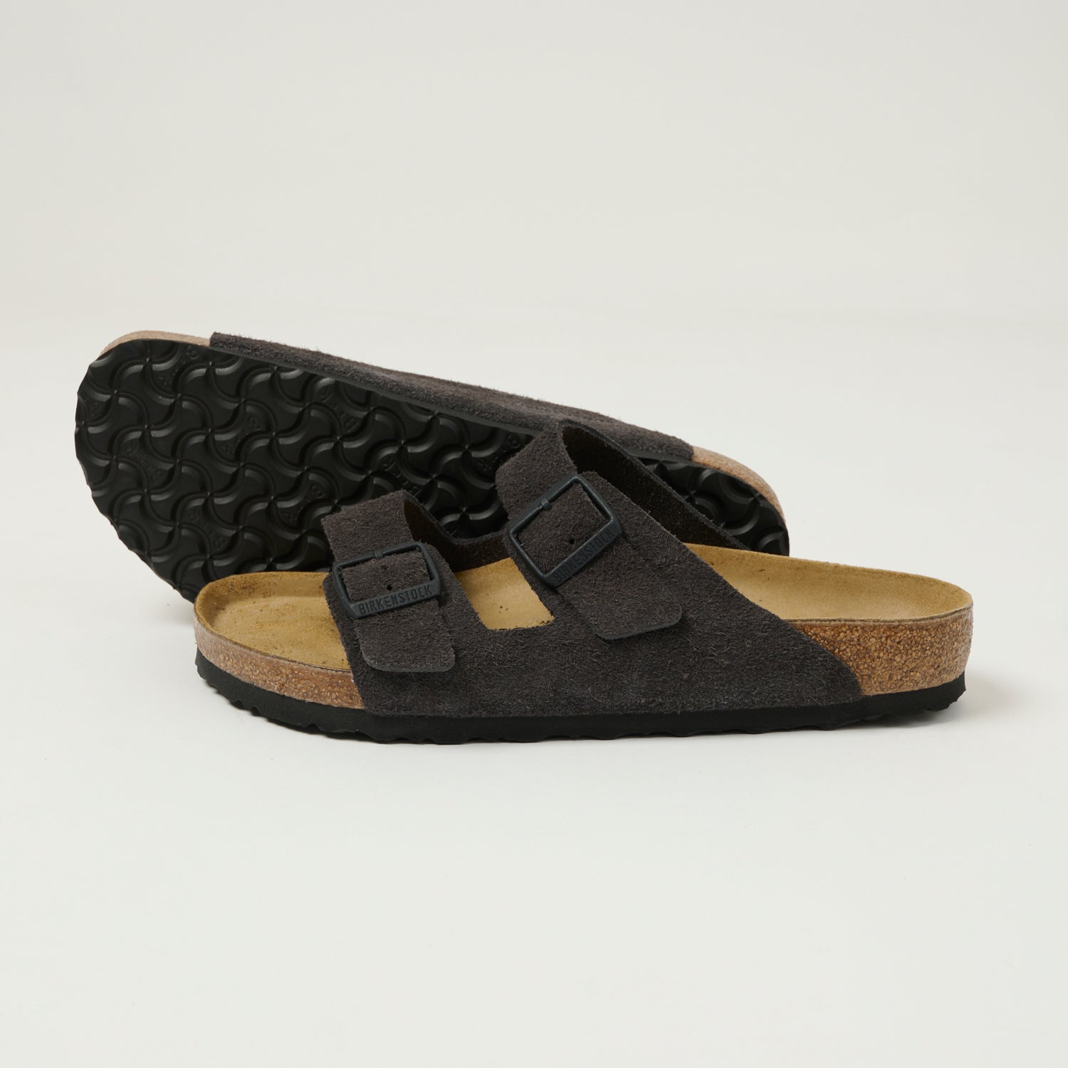 Birkenstock Arizona Suede Leather Sandal - Velvet Grey