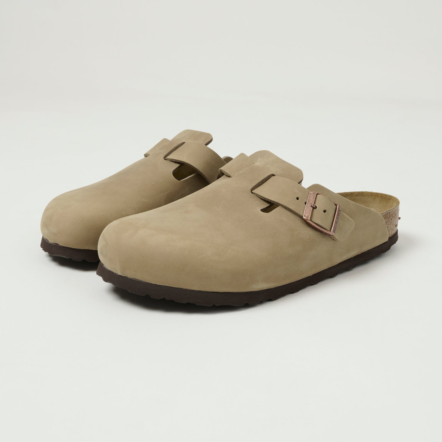 Birkenstock Boston Oiled Leather Shoe - Tobacco Brown