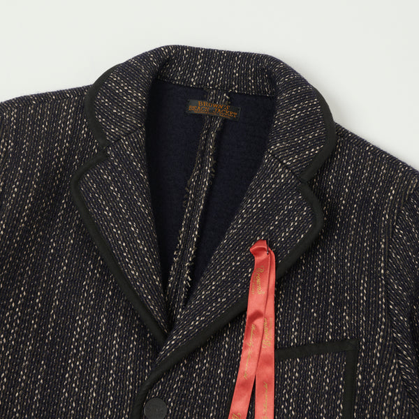 Brown's Beach Tailored Jacket - Navy Stripe