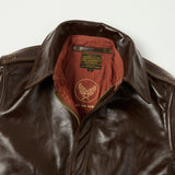 Buzz Rickson's A-2 Rough Wear Leather Flight Jacket - Brown