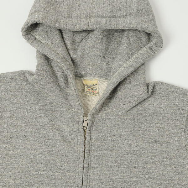 Buzz Rickson's Full Zip Sweat Parka - Heather Grey