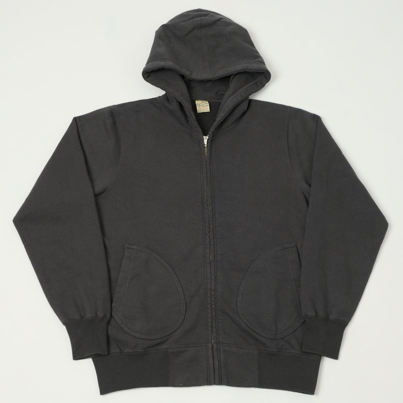 Buzz Rickson's Full Zip Sweat Parka - Black