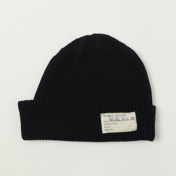 Buzz Rickson's Cotton Watch Cap - Black