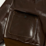 Buzz Rickson's A-2 Rough Wear Leather Flight Jacket - Brown