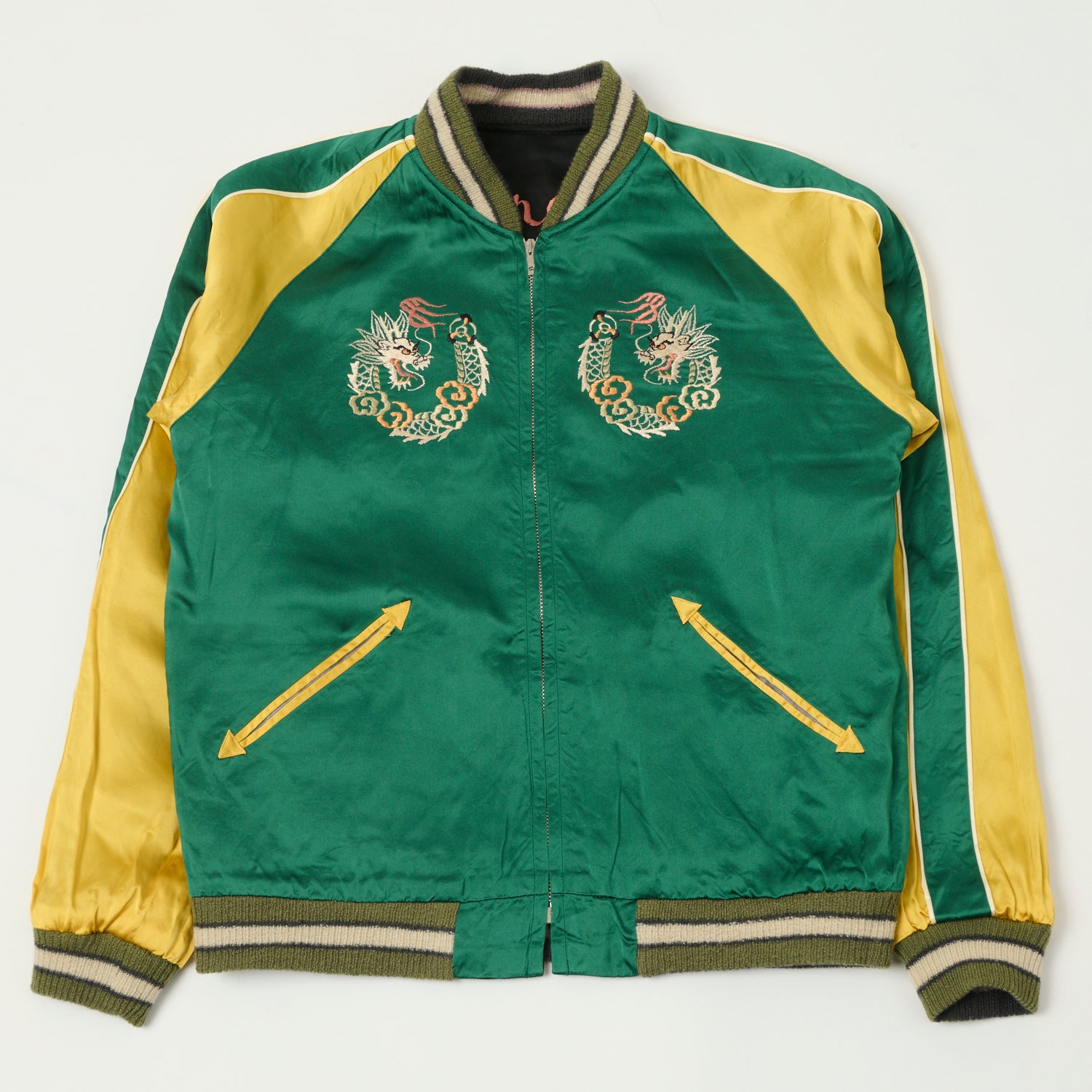 TAILOR 東洋 SOUVENIR JACKET M TAILOR TOYO - Mid 1950s Style Acetate Souvenir Jacket - SNAKE