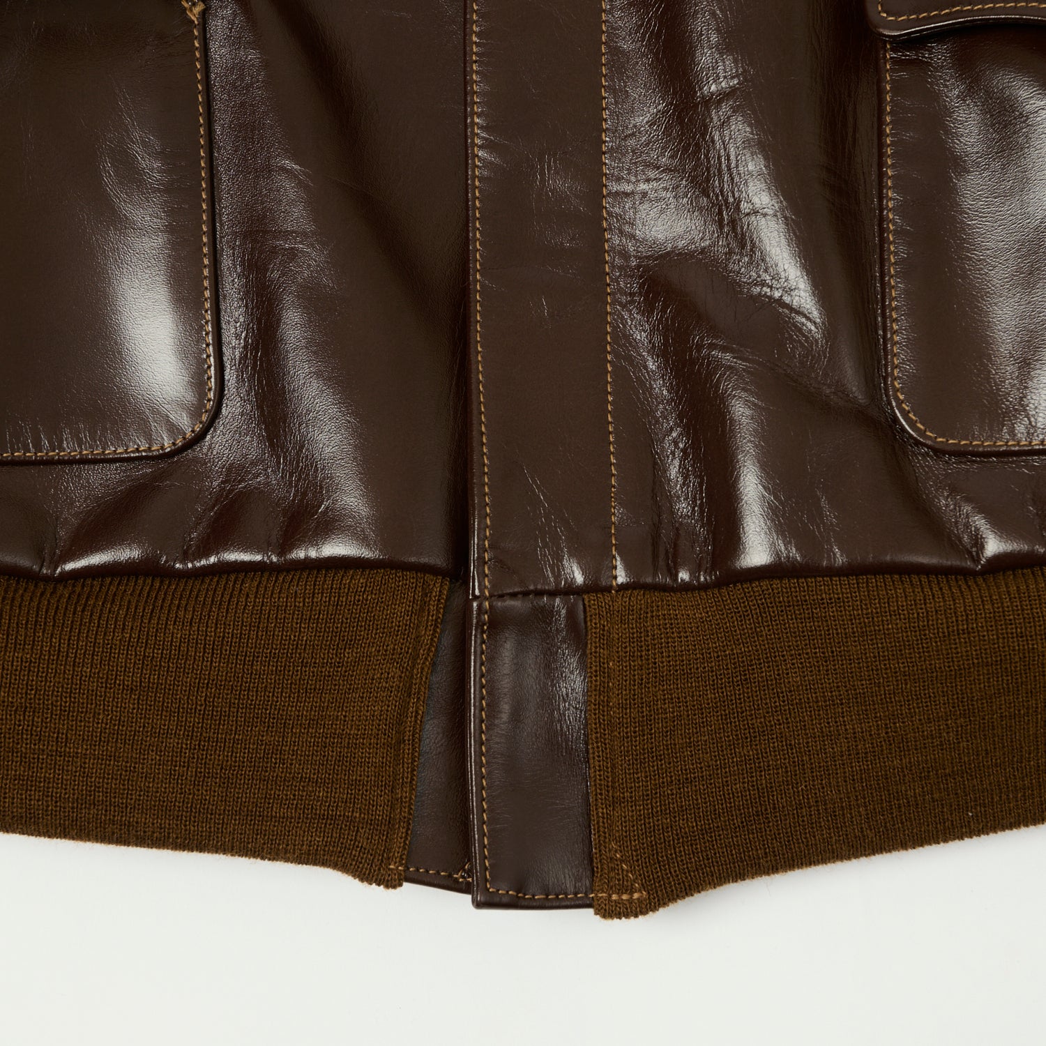 Buzz Rickson's A-2 'Rough Wear' Leather Flight Jacket - Brown