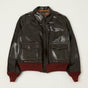 Buzz Rickson's A-2 'A.C.Contract' Leather Flight Jacket - Dark Brown