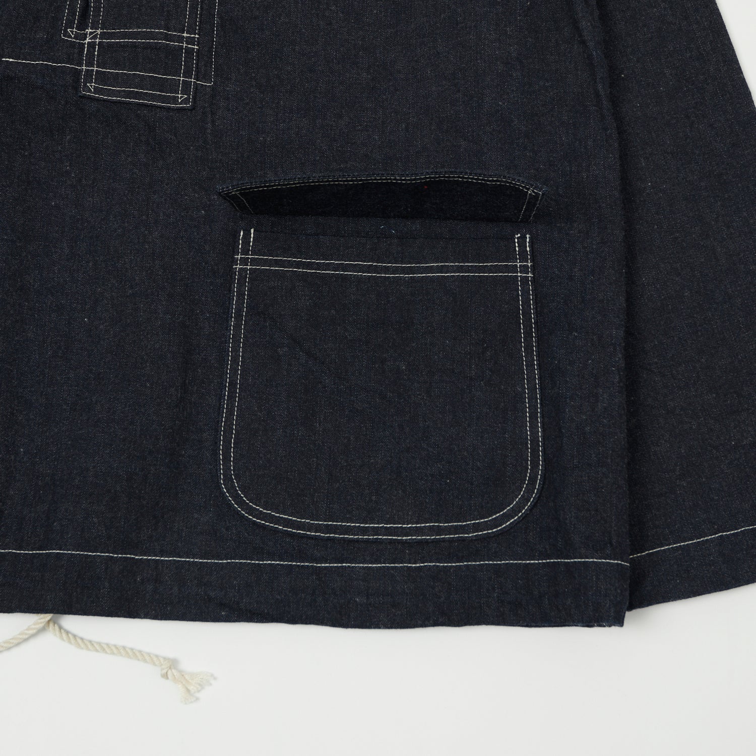 Buzz Rickson's U.S. Navy Denim Hooded Pullover Jacket - Indigo