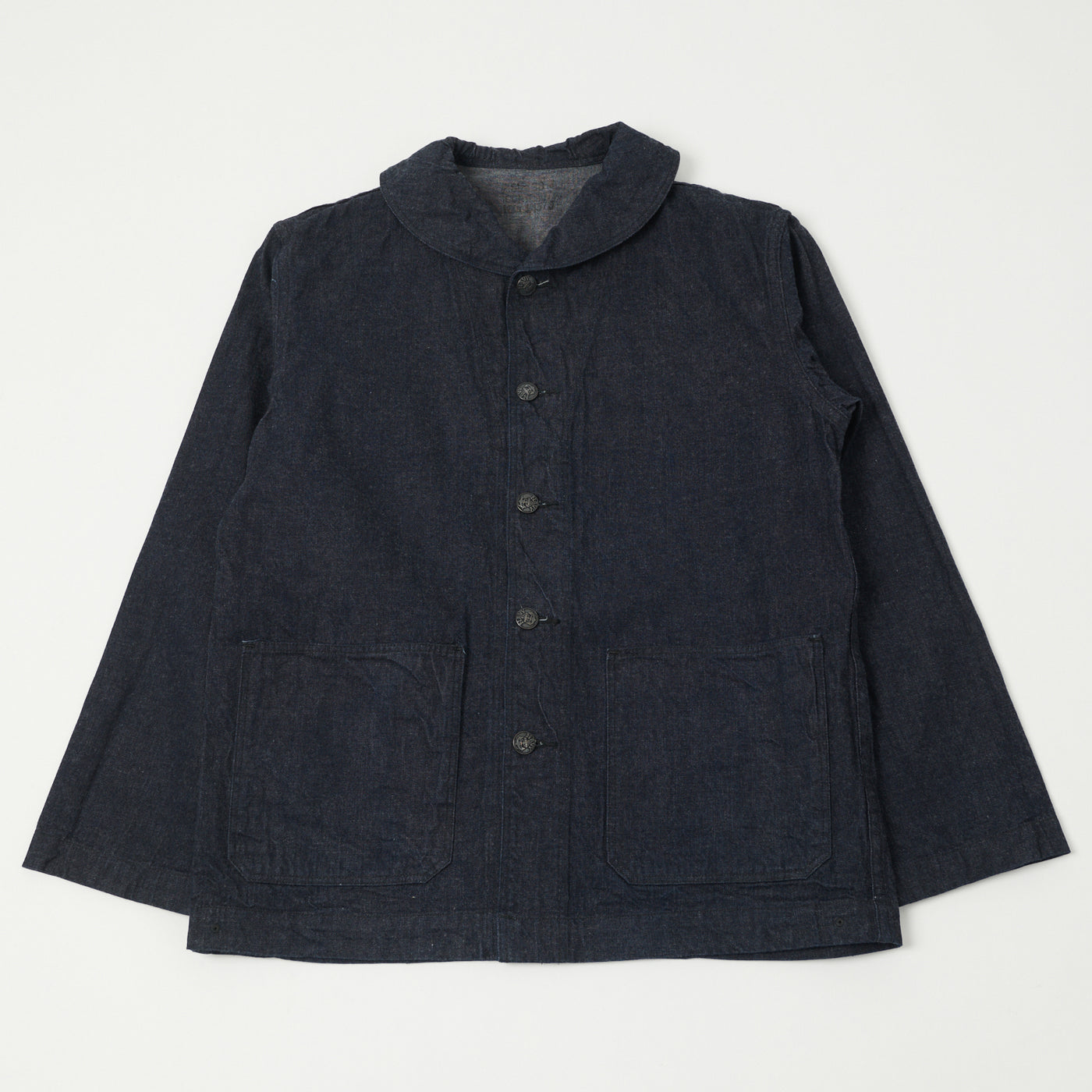 Buzz Rickson's 'Dungaree Jumper' Shawl Collar Denim Jacket - One Wash