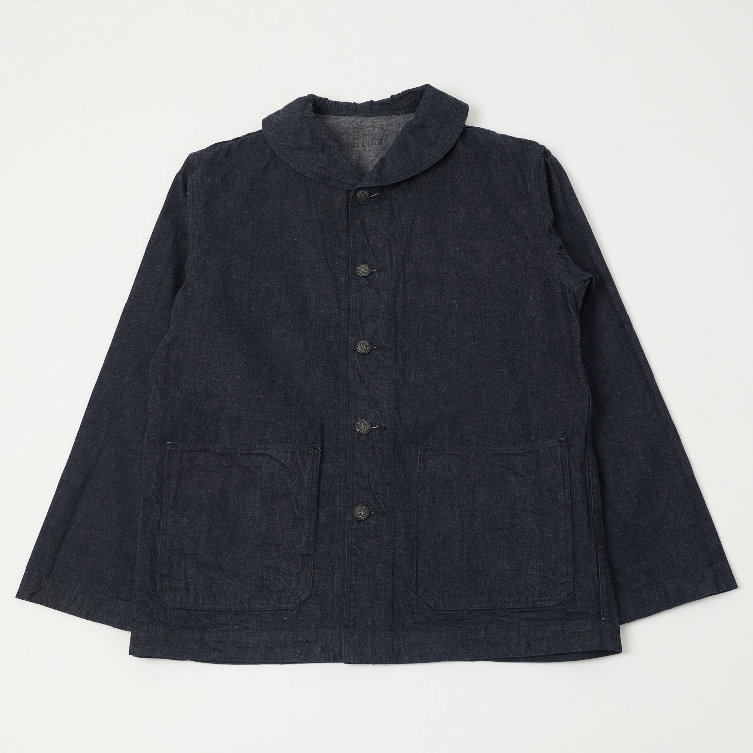 Buzz Rickson's 'Dungaree Jumper' Shawl Collar Denim Jacket - One Wash