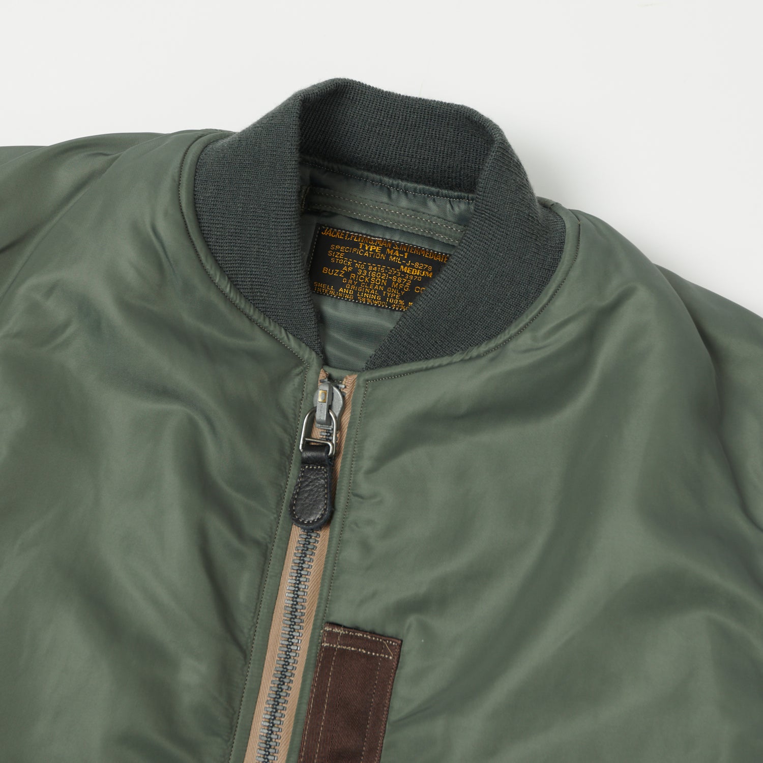 Buzz Rickson's MA-1 'Slender' Flight Jacket - Olive