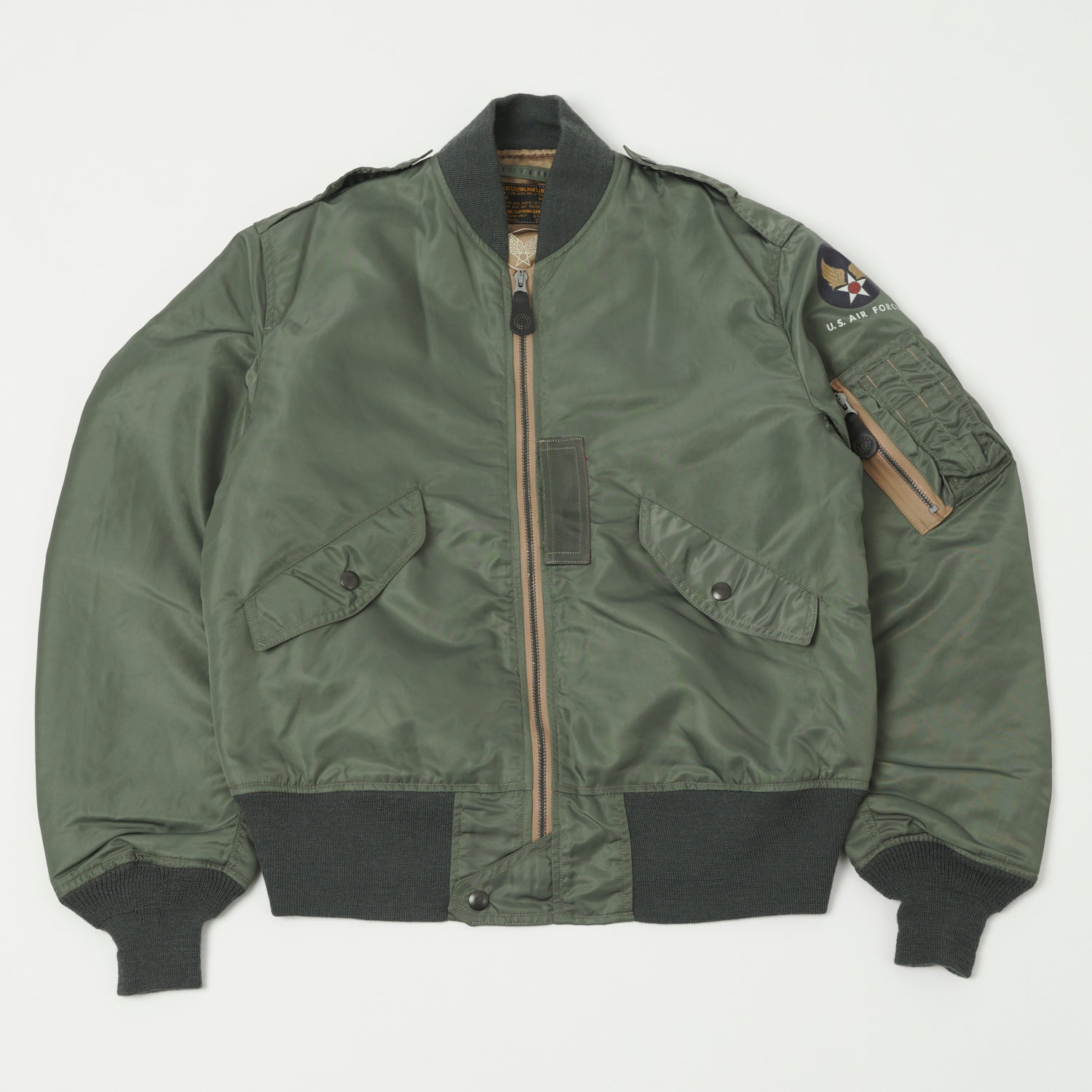 Buzz Rickson's L-2B 'Skyline' Light Weight Flight Jacket - Olive