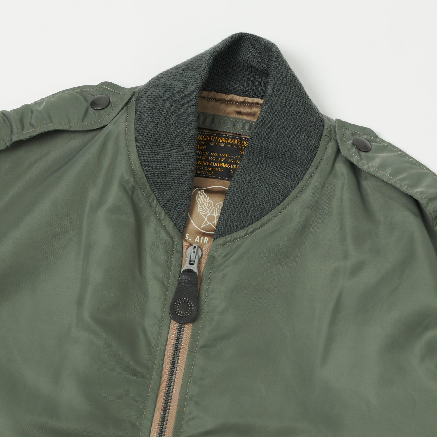 Buzz Rickson's L-2B 'Skyline' Light Weight Flight Jacket - Olive