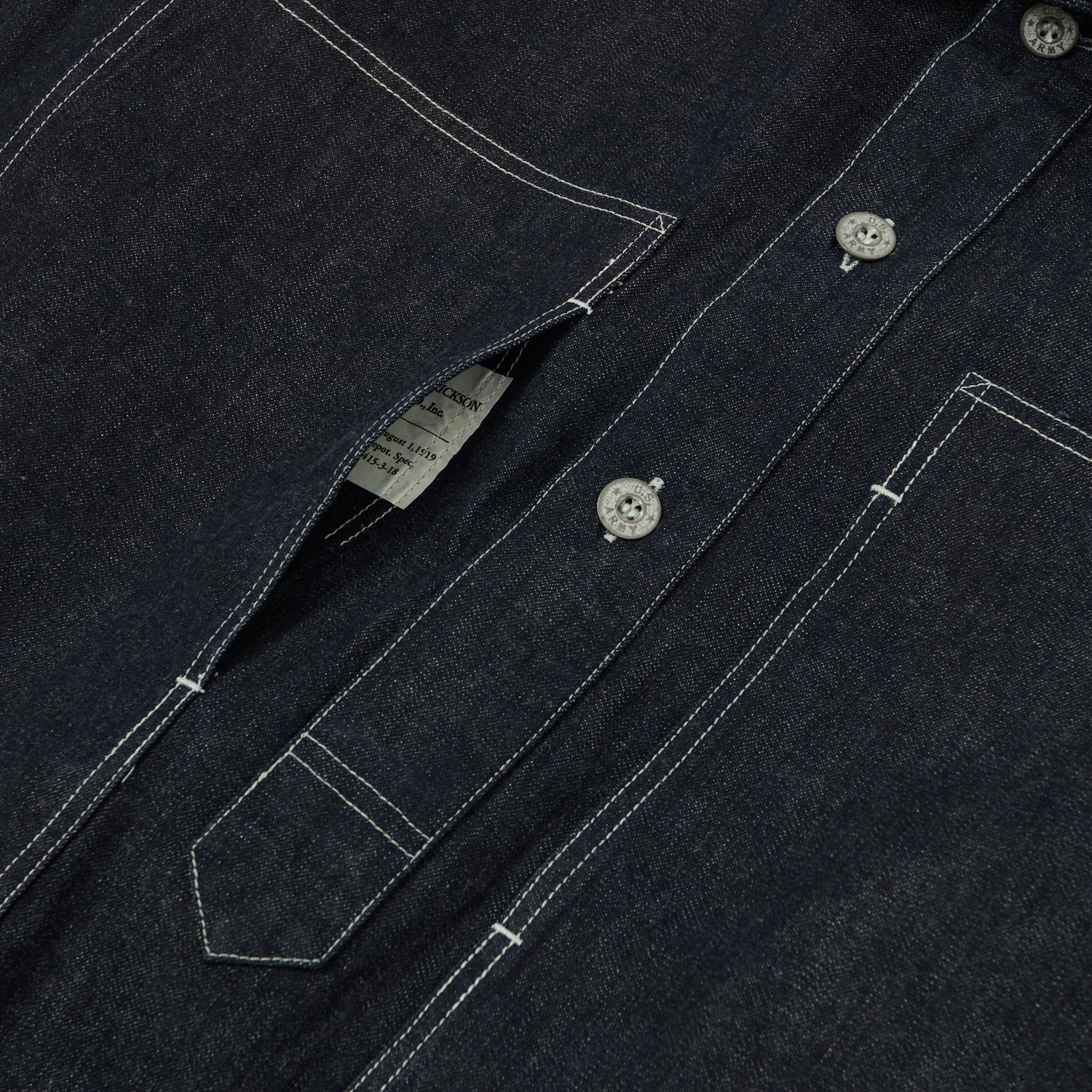 Buzz Rickson's U.S. Army Denim Pullover Jacket - Indigo