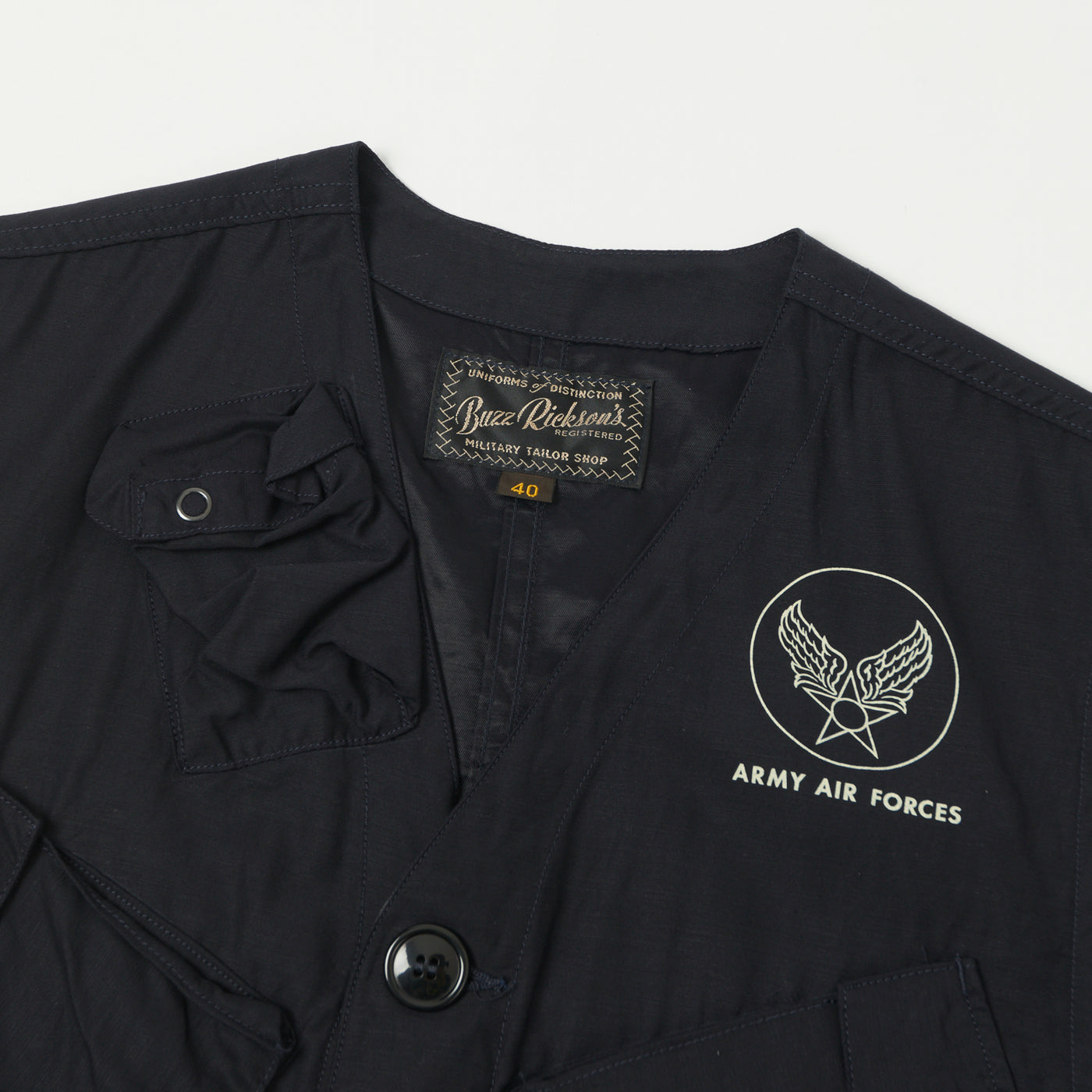 Buzz Rickson's U.S. Army C-1 Civilian Vest - Navy