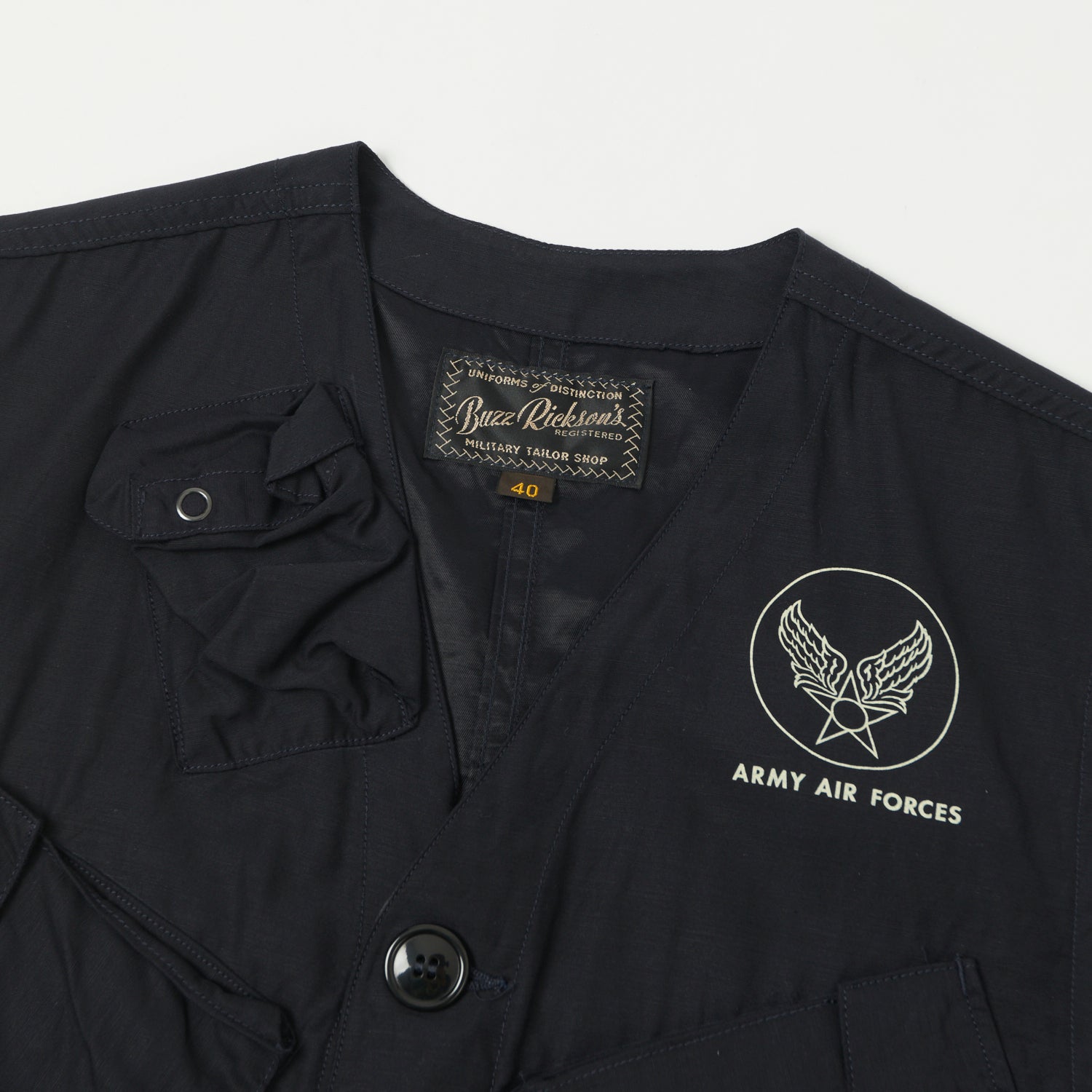 Buzz Rickson's U.S. Army C-1 Civilian Vest - Navy