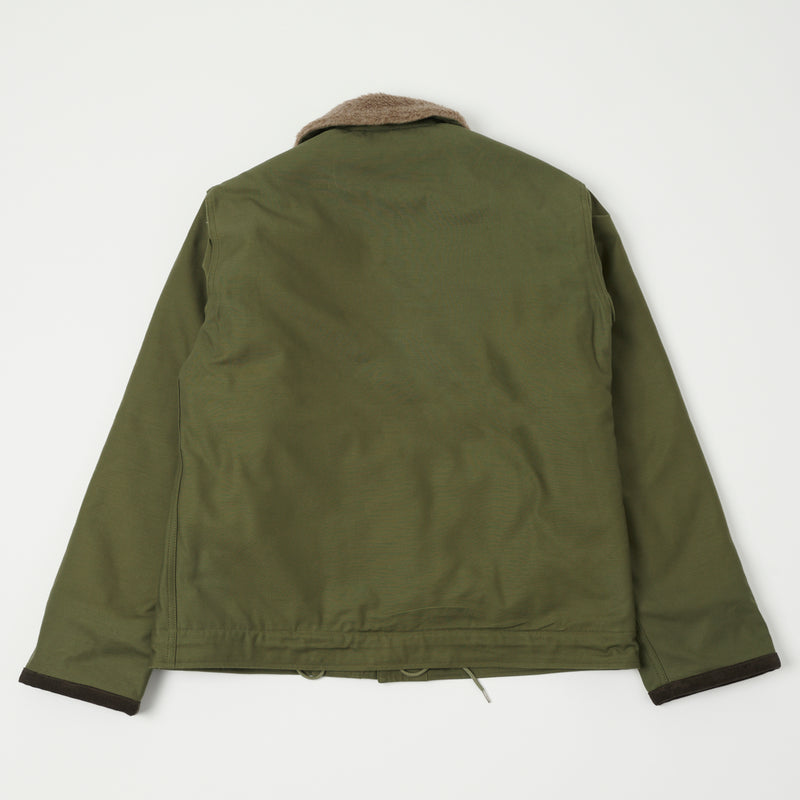 Buzz Rickson's Navy N-1 Deck Jacket Olive - Main Image
