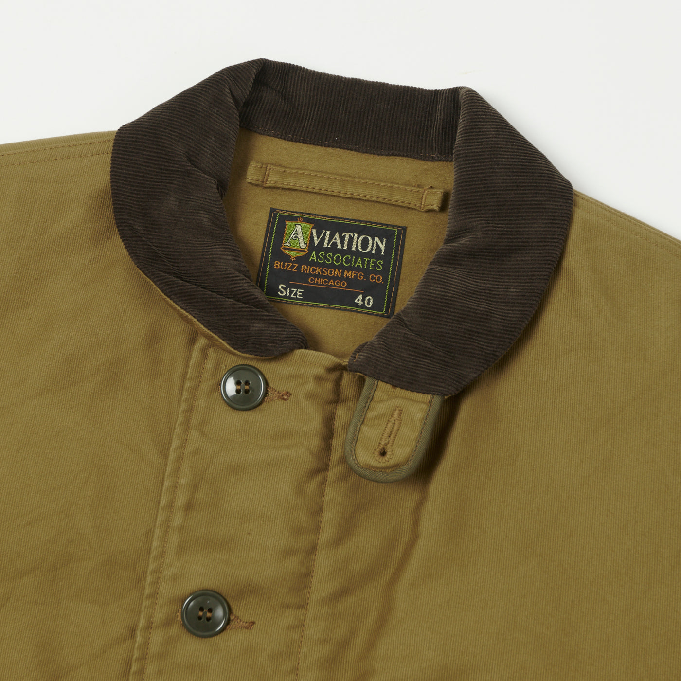 Buzz Rickson's ‘Aviation Associates’ N-1 Civilian Model Deck Jacket - Khaki