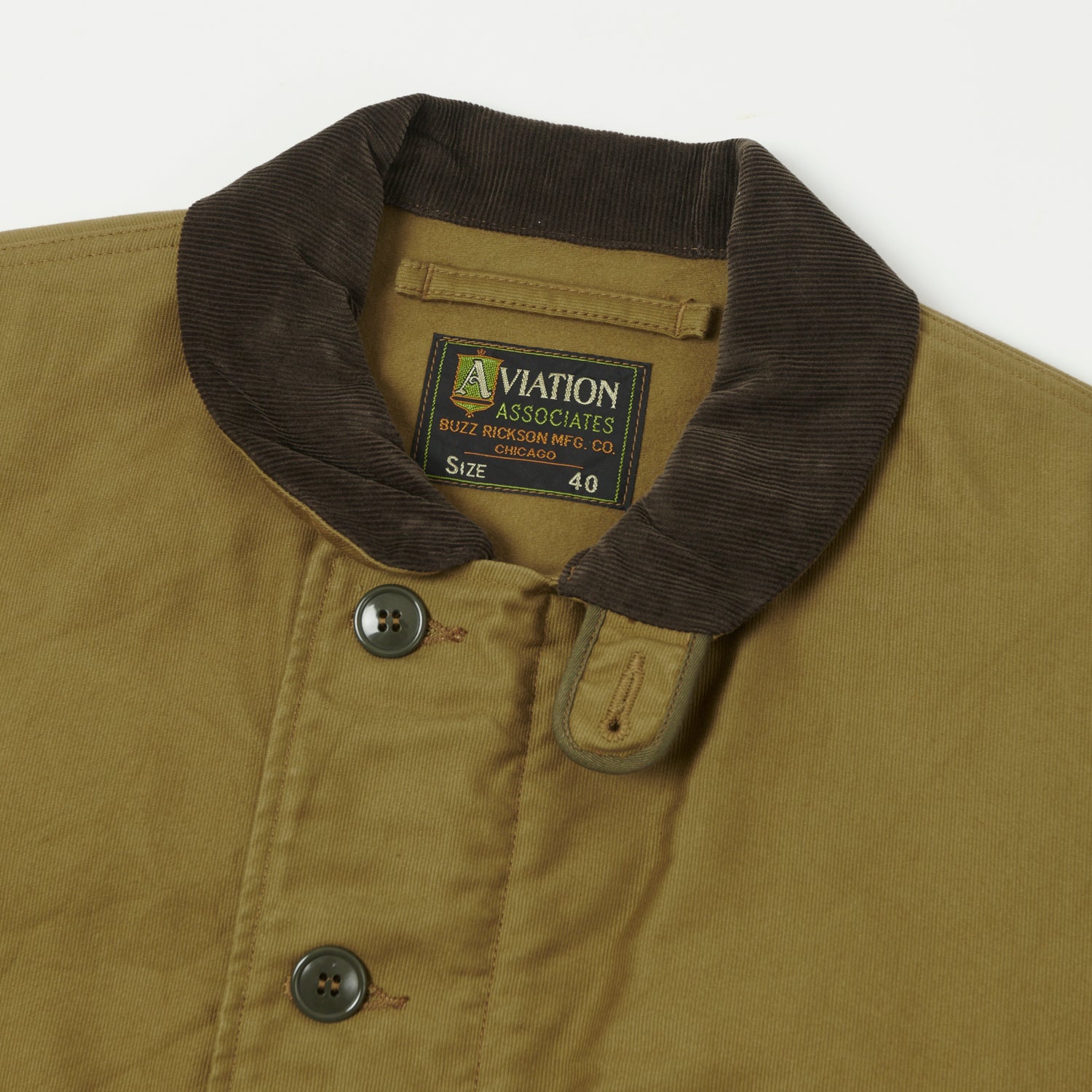 Buzz Rickson's ‘Aviation Associates’ N-1 Civilian Model Deck Jacket - Khaki