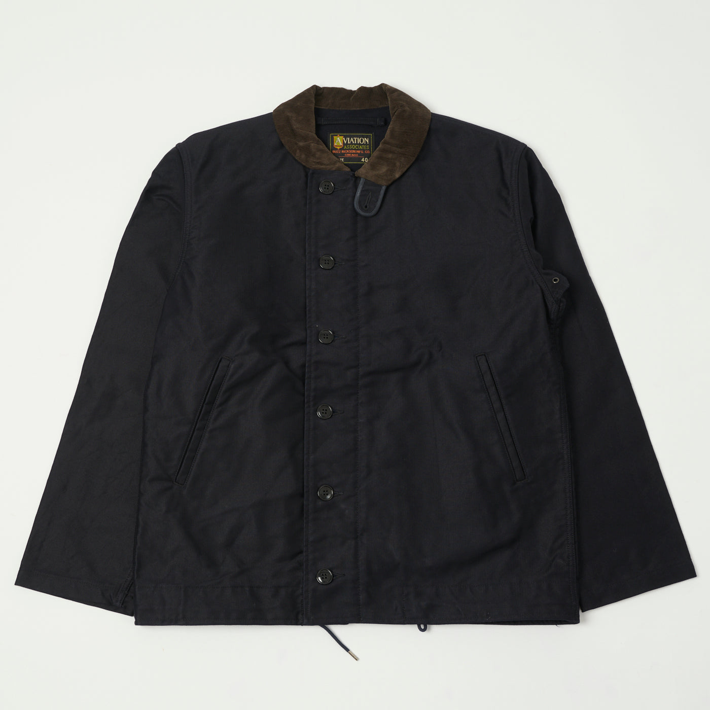 Buzz Rickson's ‘Aviation Associates’ N-1 Civilian Model Deck Jacket - Navy