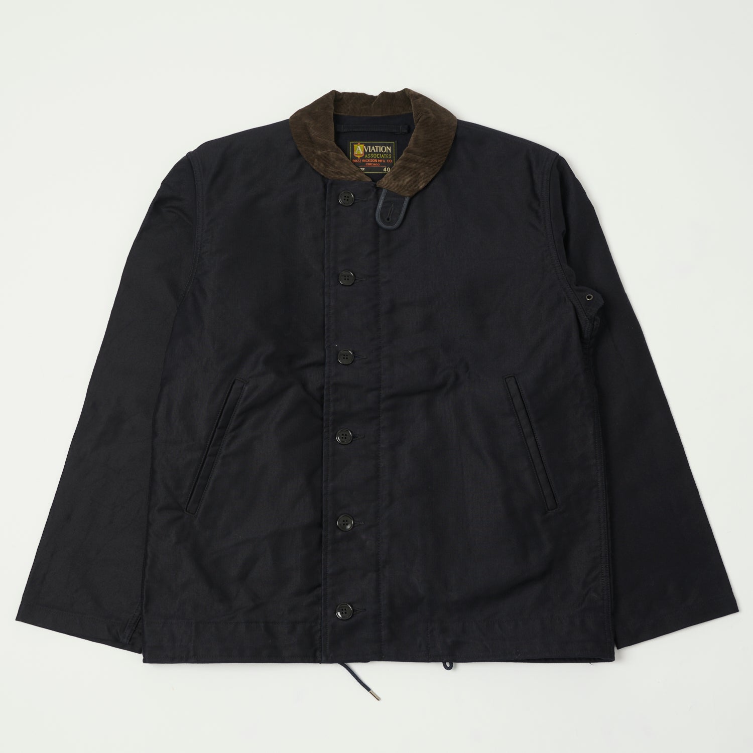 Buzz Rickson's ‘Aviation Associates’ N-1 Civilian Model Deck Jacket - Navy