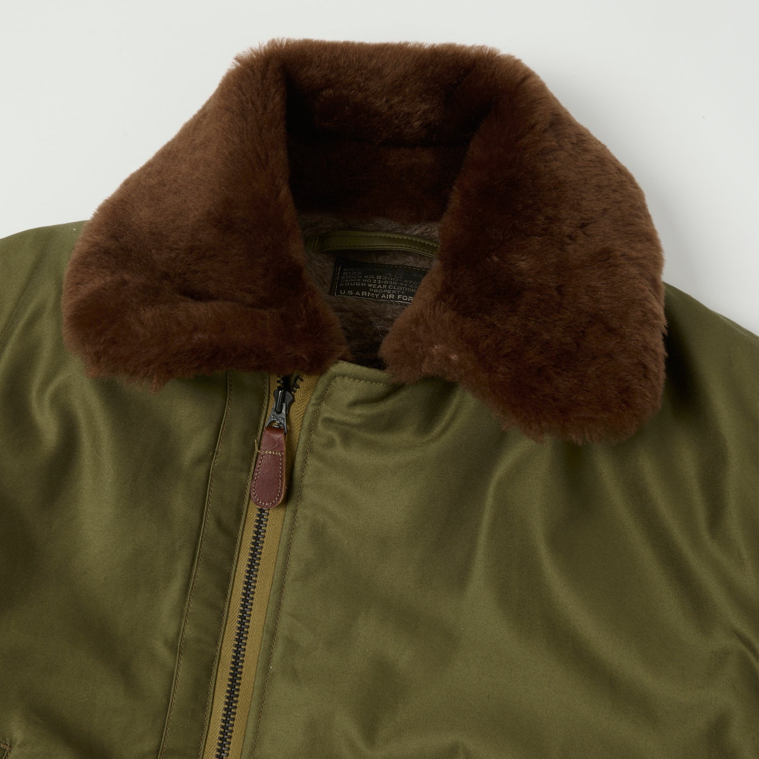 Buzz Rickson's 'Rough Wear Clothing Co' B-15 Flight Jacket - Olive