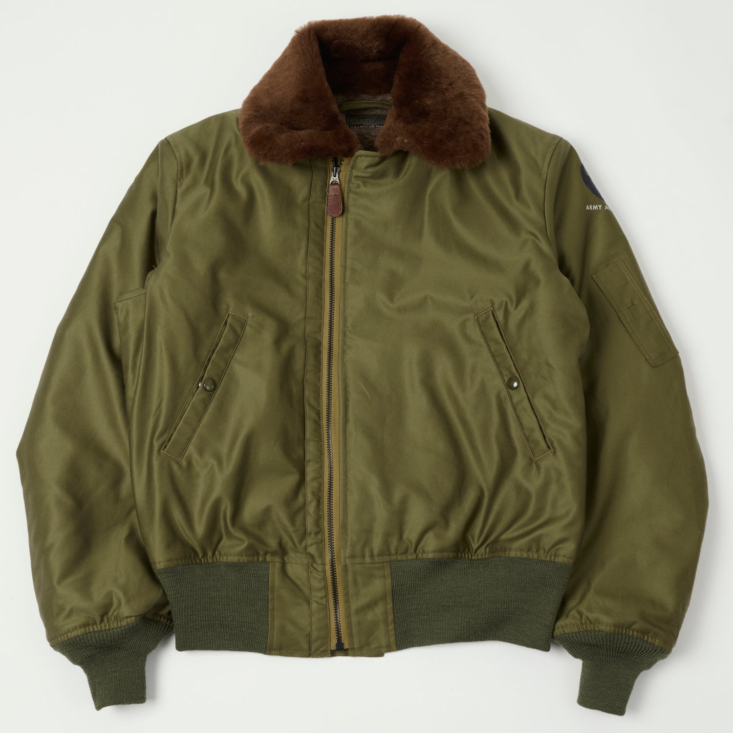 Buzz Rickson's 'Rough Wear Clothing Co' B-15 Flight Jacket - Olive