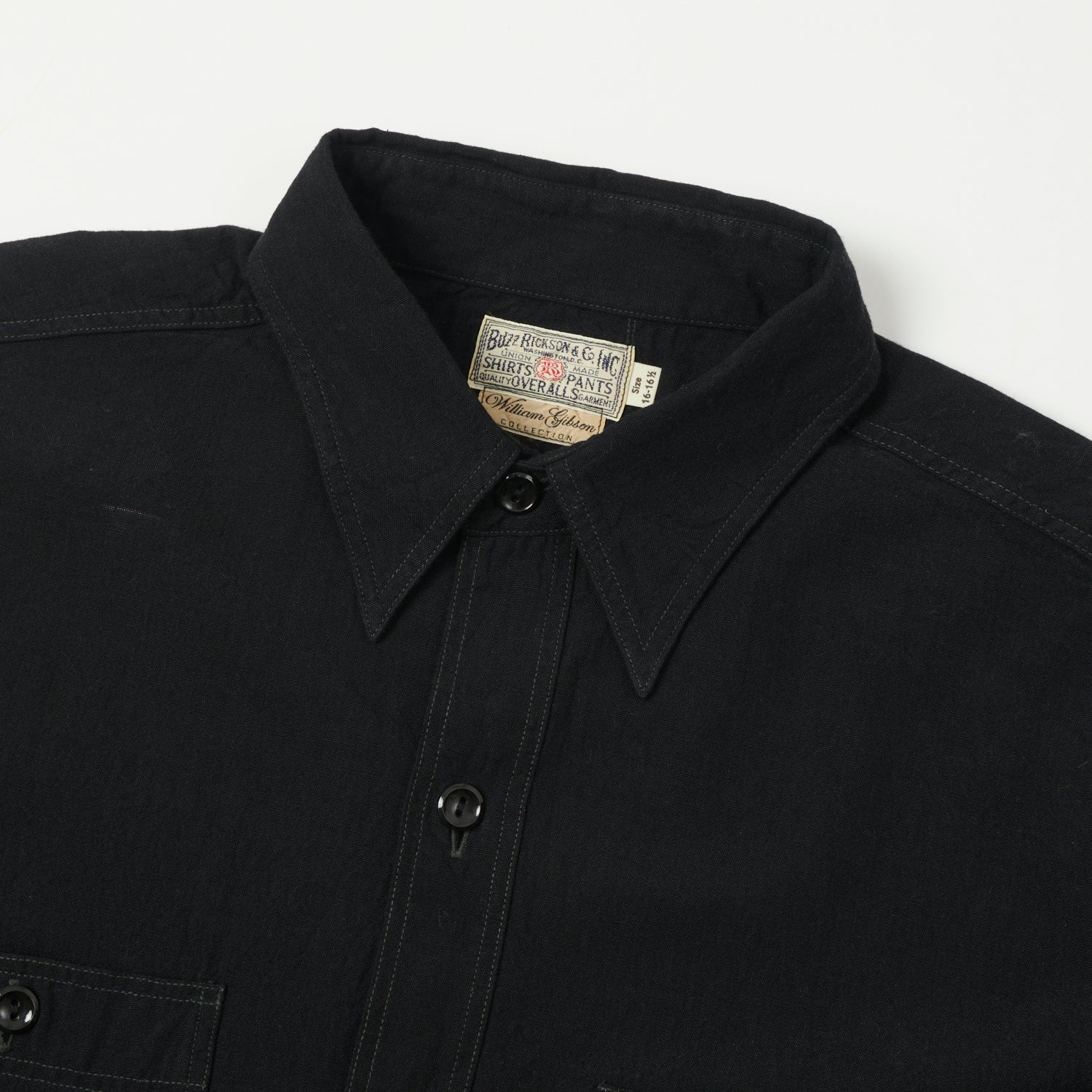 Buzz Rickson's x William Gibson Chambray Work Shirt - Black – SON